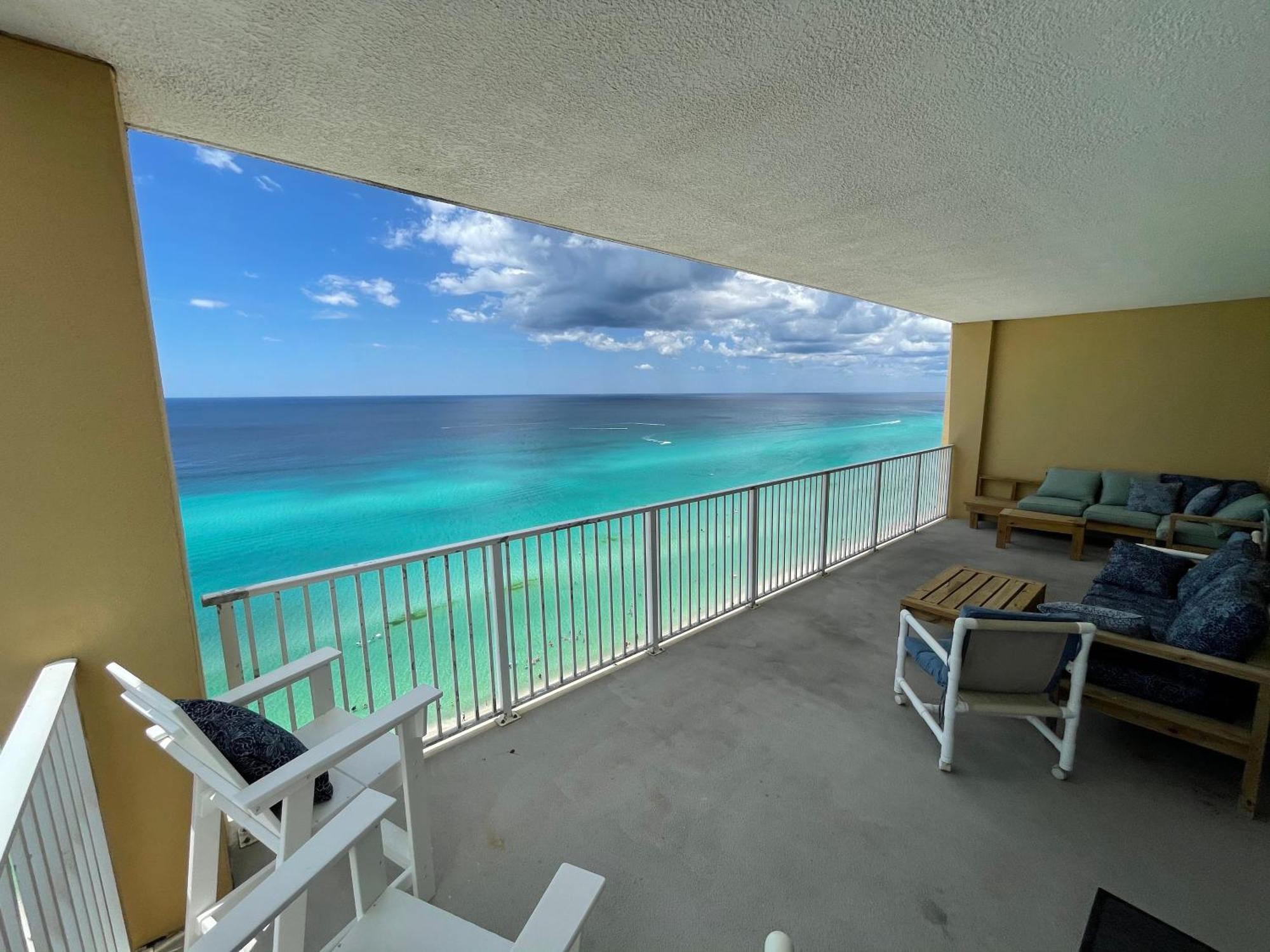 Tropic Winds 1701 Premium Corner Unit With 2 Parkings! Free Beach Chairs Service! Panama City Beach Exteriör bild